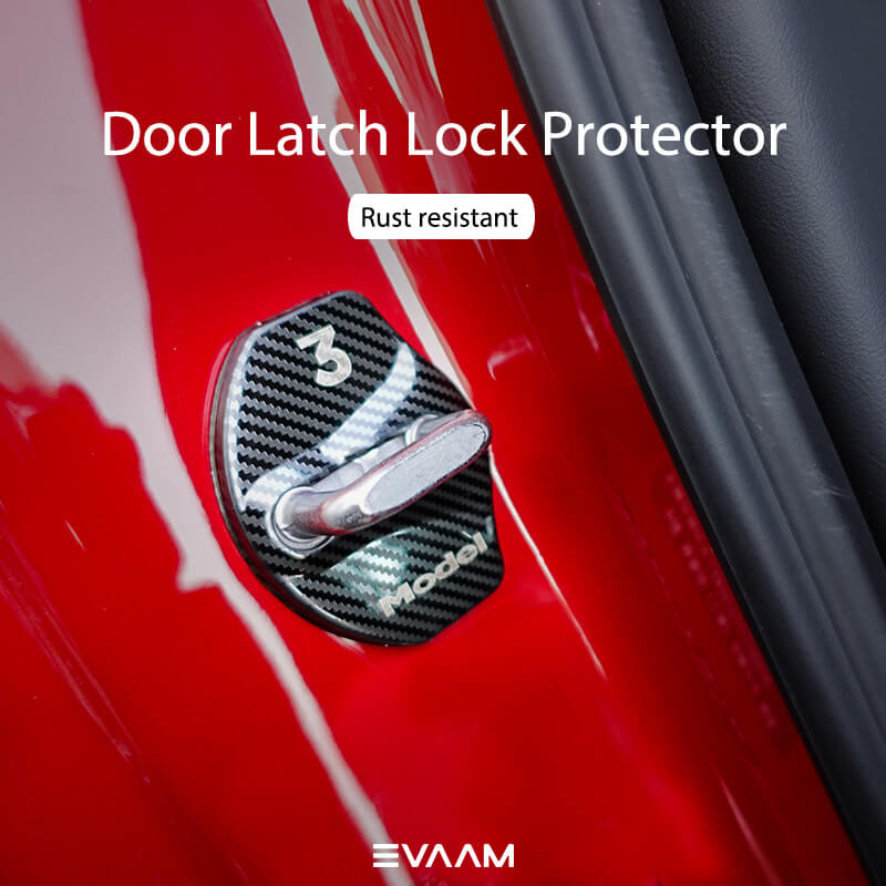 EVAAM Door Latch Lock Protector (Set of 6) For Model 3 Accessories - EVAAM