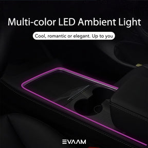 EVAAM ® Interior Tesla LED Strip Ambient Lighting for Tesla Model 3/Y