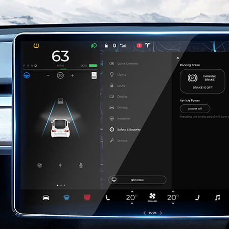 Touch Screen Matte Protector For Model 3/Y - EVAAM