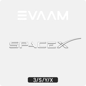 EVAAM™ SpaceX Emblem for Tesla Accessories - EVAAM