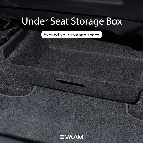 EVAAM Under Front Seat Storage Box for Model Y Accessories - EVAAM