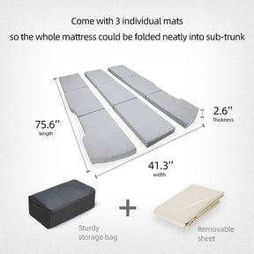 Foldable Memory Foam Camping Mattress for Model 3/Y - EVAAM