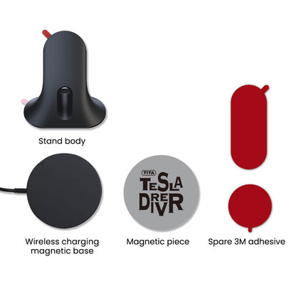 EVAAM Wireless Charger Phone Holder For Model 3/Y Accessories - EVAAM