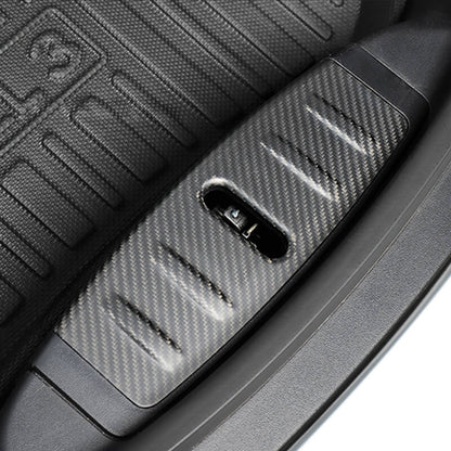 EVAAM Matte Real Carbon Fiber Frunk Sill Protector for Model 3 2017-2022 - EVAAM