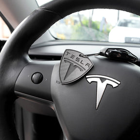 EVAAM Matte Real Carbon Fiber Custom Keychain for Tesla - EVAAM