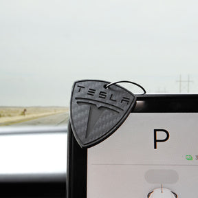 EVAAM Matte Real Carbon Fiber Custom Keychain for Tesla - EVAAM