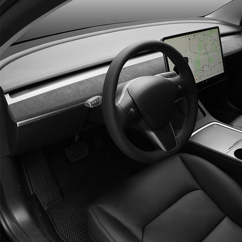 Alcantara Tesla Dash Cap Cover for Tesla Model 3/Y (2017-2023