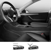 EVAAM Alcantara Center Console Side Trim Cover For Model 3/Y Accessories - EVAAM