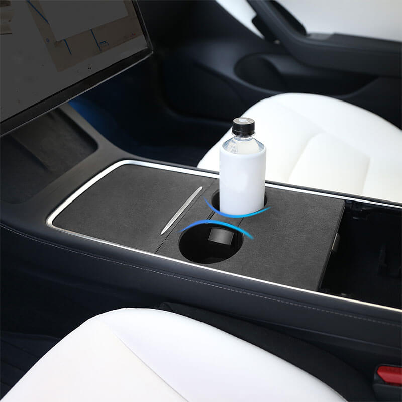 EVAAM Alcantara Cup Holder Limiter For Model 3/Y Accessories - EVAAM