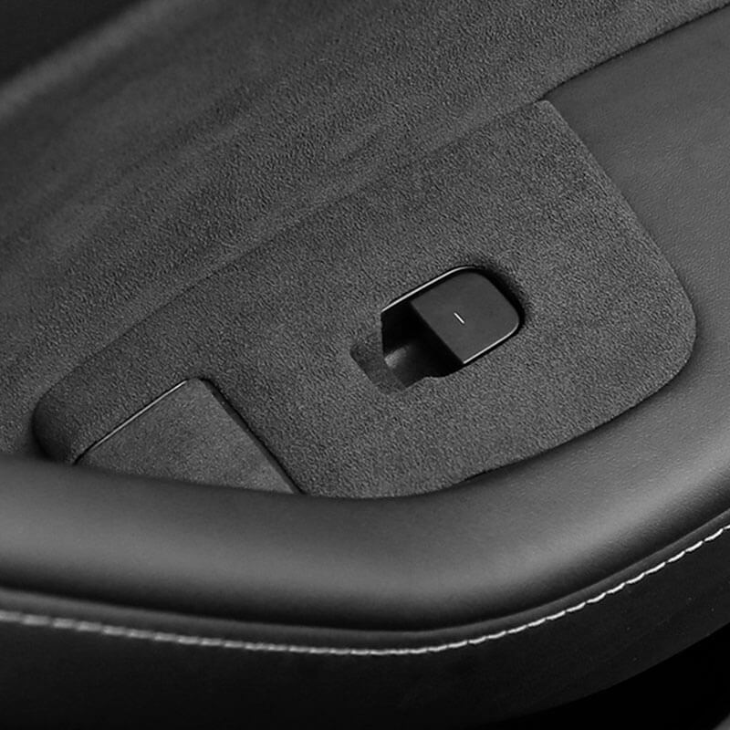 Alcantara para Tesla Model 3 Model Y 2018-2023, interruptor de ventana de  coche, botón adhesivo