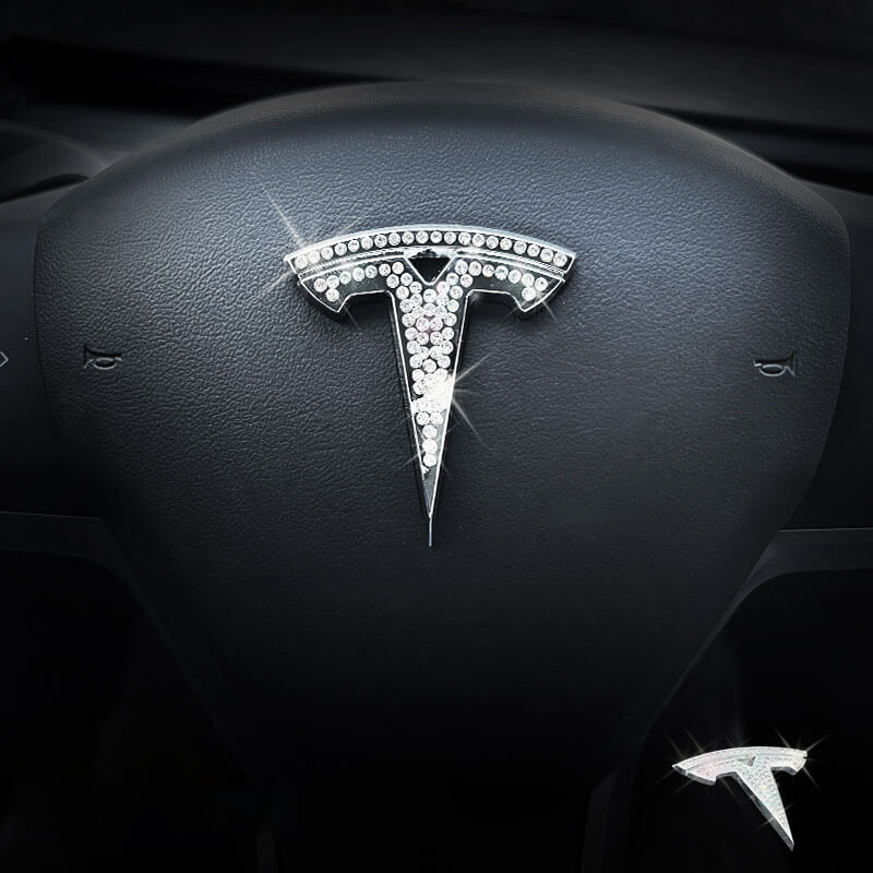 tesla model y/s/3/x bling logo