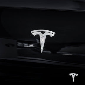 EVAAM Bling Diamond Logo Covers for Model 3/Y Accessories - tesla bling badge