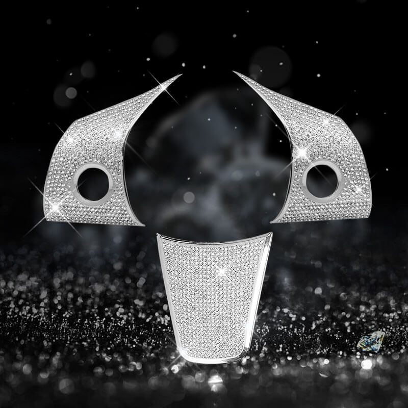 EVAAM Bling Diamond Steering Wheel Cover for Model 3/Y Accessories - EVAAM