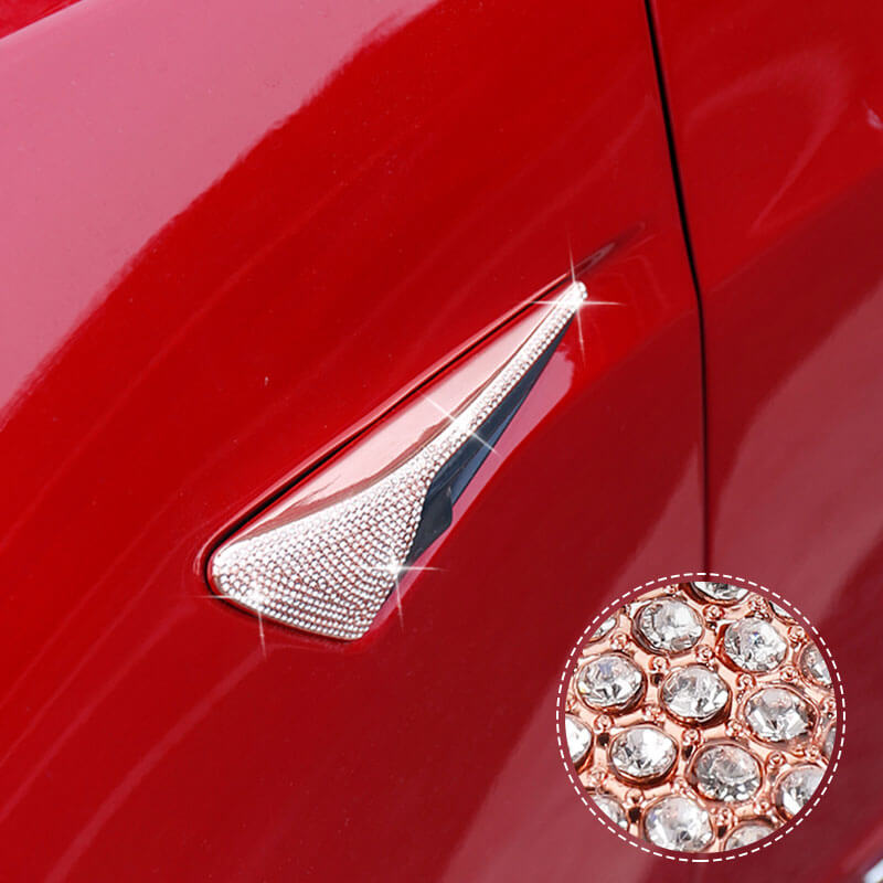 EVAAM Bling Diamond Turn Signal Cover for Model 3/Y Accessories - EVAAM