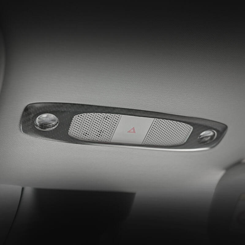 EVAAM Matte Real Carbon Fiber Reading Light Cover for Model 3/Y 2017-2022 - EVAAM