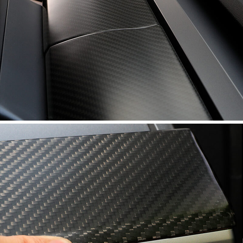 EVAAM Matte Real Carbon Fiber Dash Board Cover for Model 3/Y 2017-2022 - EVAAM