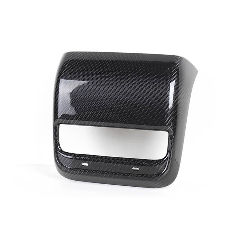 EVAAM Gloss Real Carbon Fiber Rear AC Vent Cover for Model 3/Y 2017-2022 - EVAAM