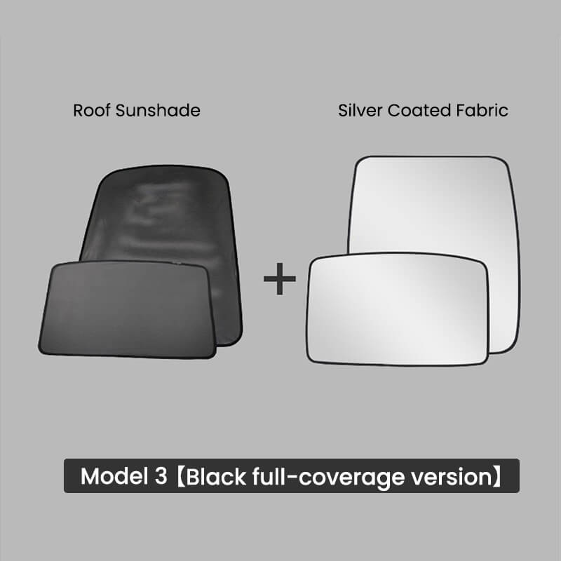 2022 Upgraded! EVAAM Tesla Glass Roof Sunshade for Model 3 2021-2022 Accessories - EVAAM