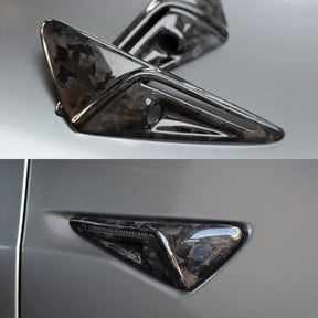 EVAAM Forged Real Carbon Fiber Turn Signal Cover for Model 3/Y 2021-2022 (2Pcs) - EVAAM