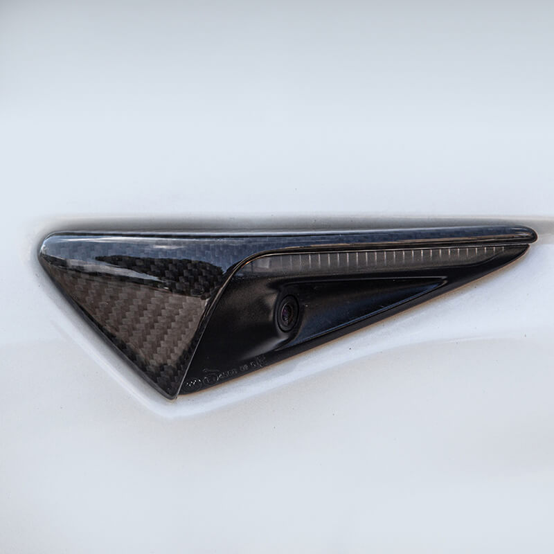 EVAAM Gloss Real Carbon Fiber Turn Signal Cover for Model 3/Y 2021-2022 - EVAAM