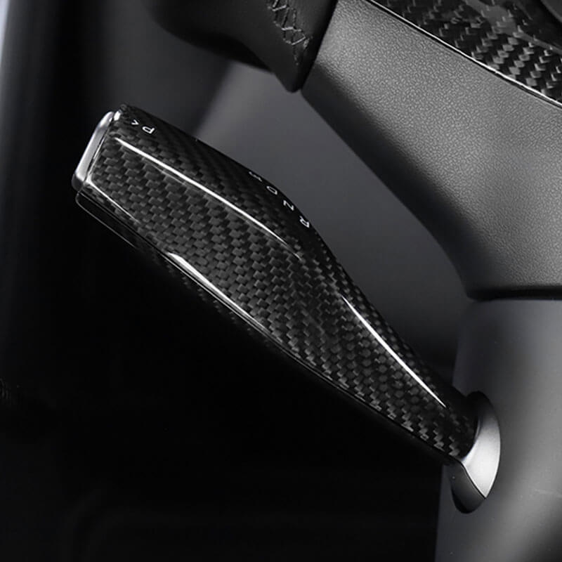 EVAAM Gloss Real Carbon Fiber Turn Signal Stalk Covers for Model 3/Y 2017-2022 (2Pcs) - EVAAM