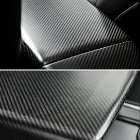 EVAAM Matte Real Carbon Fiber Armrest Cover for Model 3/Y 2017-2022 - EVAAM