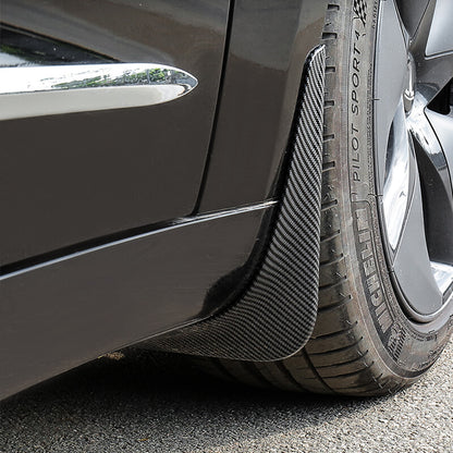 EVAAM Carbon Fiber Style Mud Flaps for Model 3/Y 2017-2022 - EVAAM