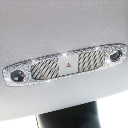 EVAAM Bling Diamond Reading Light Cover for Model 3/Y Accessories - EVAAM