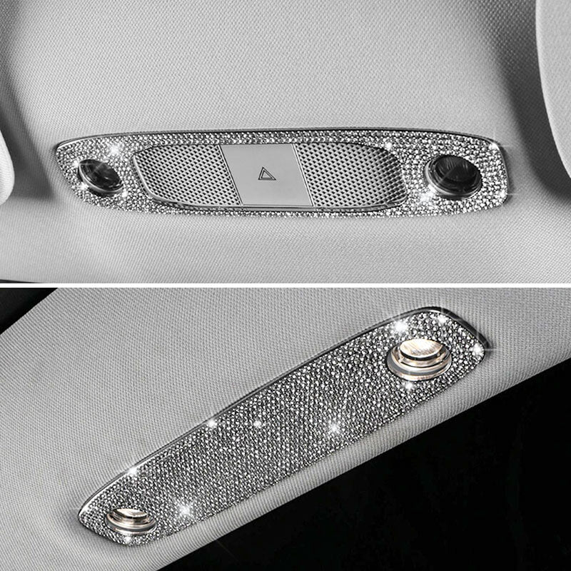 EVAAM Bling Diamond Reading Light Cover for Model 3/Y Accessories - EVAAM