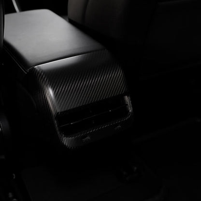 EVAAM Real Carbon Fiber Rear AC Vent Cover For Model 3/Y Accessories - EVAAM
