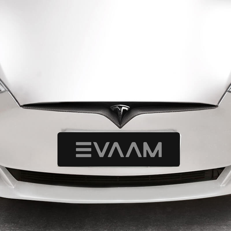 EVAAM Matte Real Carbon Fiber Grille Trim Cover for Model S 2018 - EVAAM