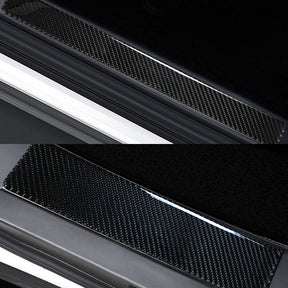 EVAAM Gloss Real Carbon Fiber Door Sill Cover for Model X - EVAAM