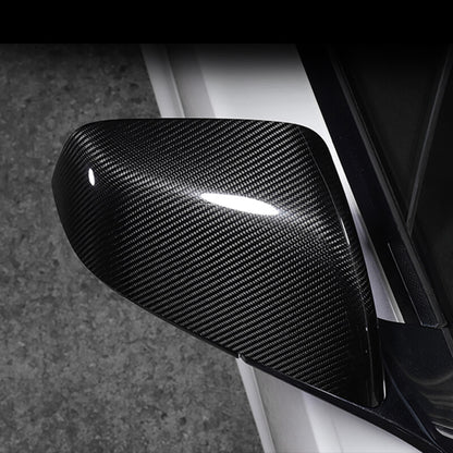 EVAAM Gloss Real Carbon Fiber Mirror Cover for Model X - EVAAM