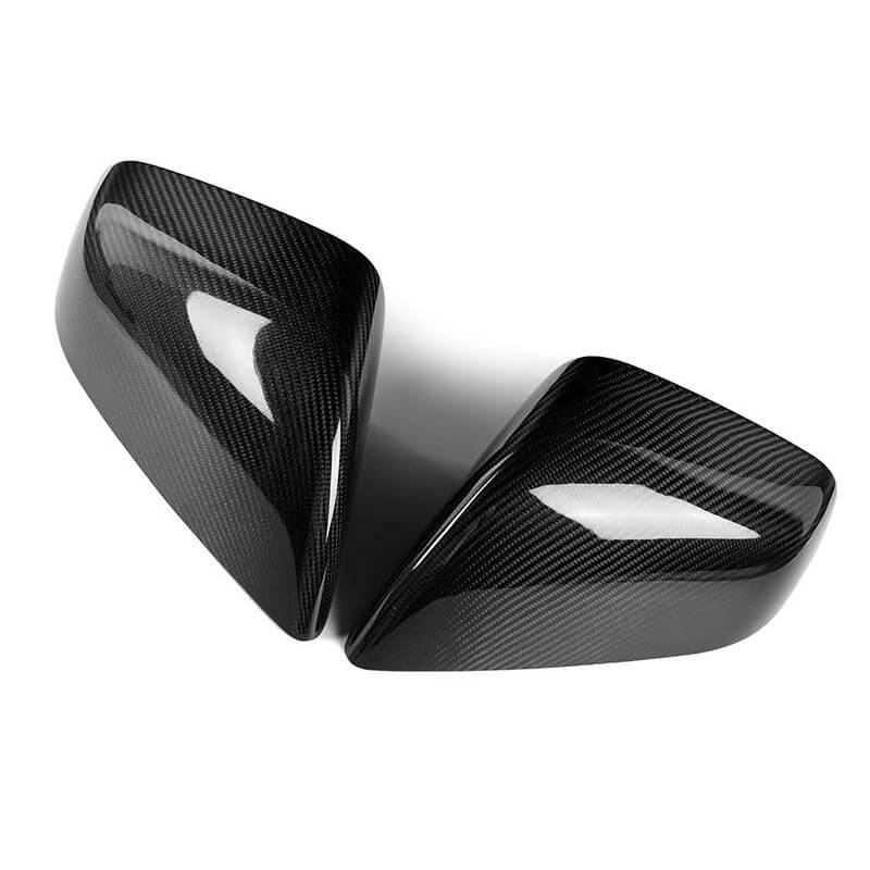EVAAM Gloss Real Carbon Fiber Mirror Cover for Model X - EVAAM