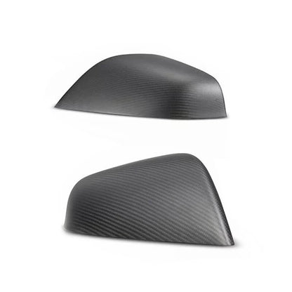 EVAAM Matte Real Carbon Fiber Mirror Cover for Model X - EVAAM