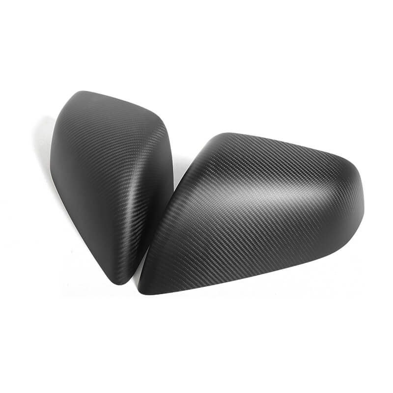 EVAAM Matte Real Carbon Fiber Mirror Cover for Model X - EVAAM