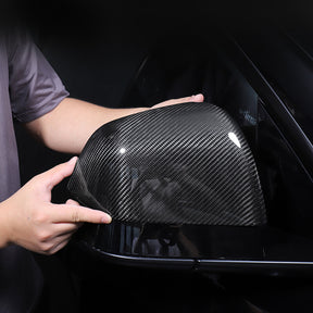 EVAAM Gloss Real Carbon Fiber Mirror Cover for Model Y 2020-2022 - EVAAM