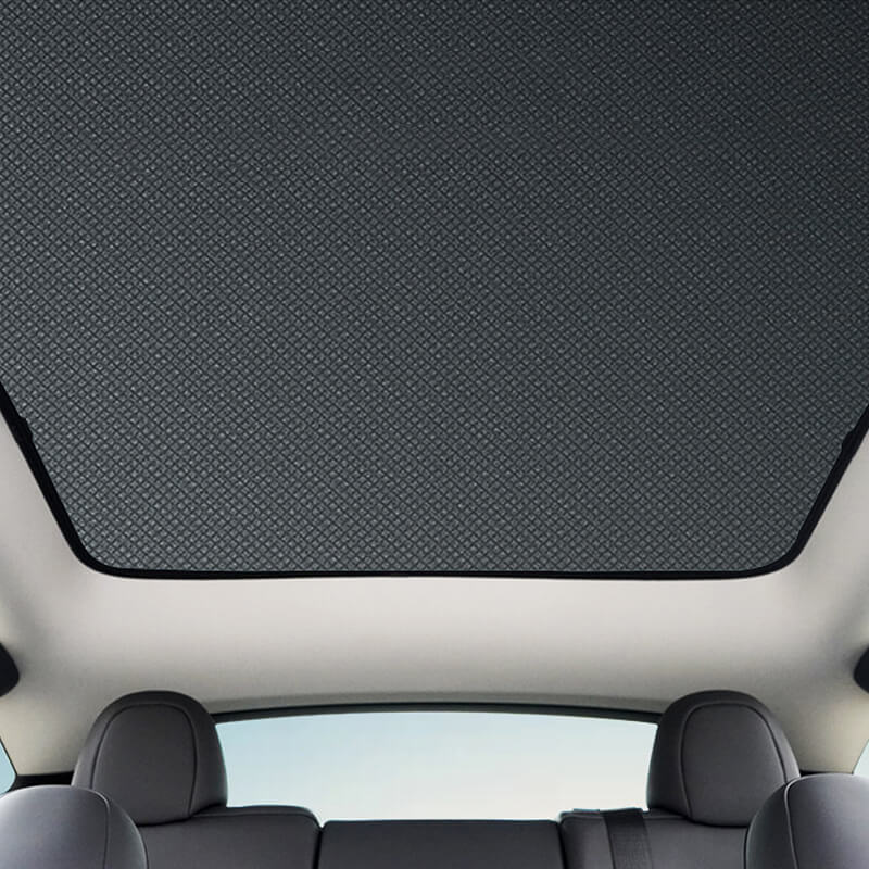 Buy for Tesla Model Y 2020-2023 Foldable Glass Sunroof Shade Roof Sunshade  + UV/Heat Insulation Cover,Overhead Roof UV Protection Online at  desertcartINDIA